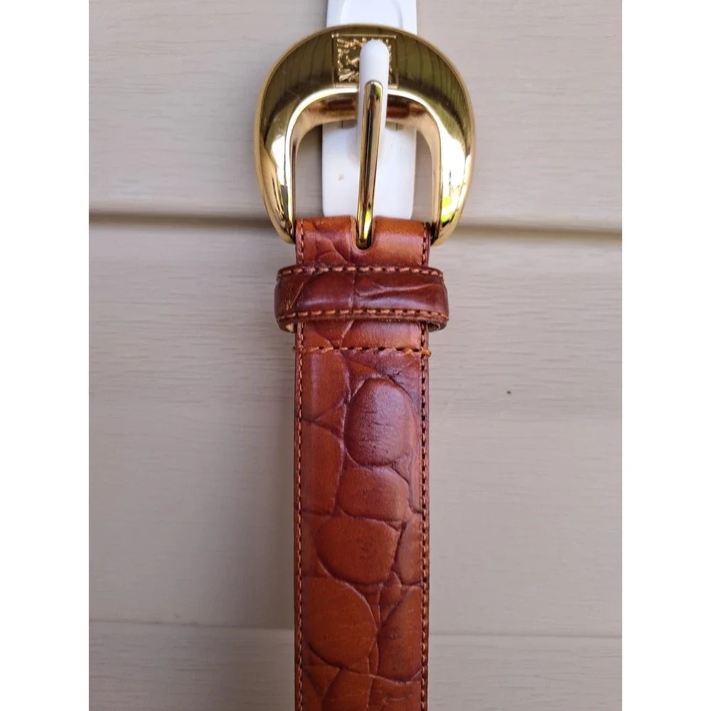 Anne Klein For Oroton Women's Genuine Leather Brown Belt S 34 Inches